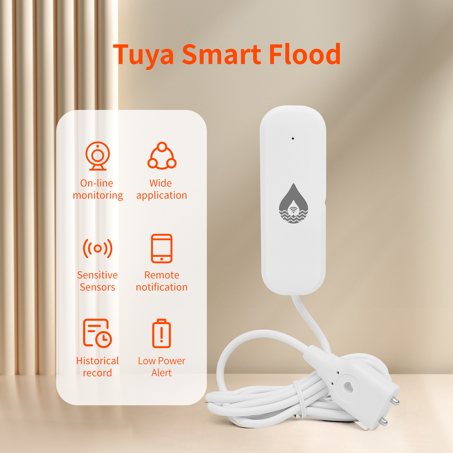 Smart Home Villa - YFK Tuya WiFi Water Leakage Sensor