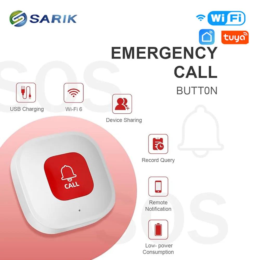 Smart Elderly Home - Works Tuya WiFi SOS Alarm Button