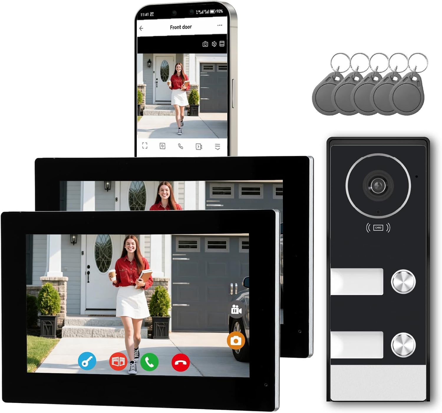 Smart Home Video Doorbell App - Smart Home Video Intercom Wired Video