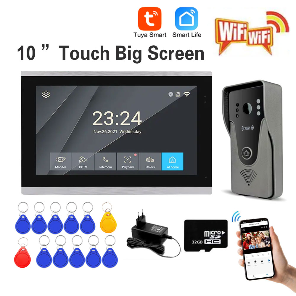 Tuya 1080P 10 Inch Color Touch – Smart Home Video Doorbell App recenzja i cena