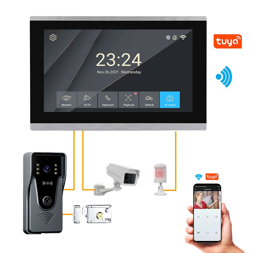 Tuya 1080P 10 Inch Color Touch – Smart Home Video Doorbell App recenzja i cena