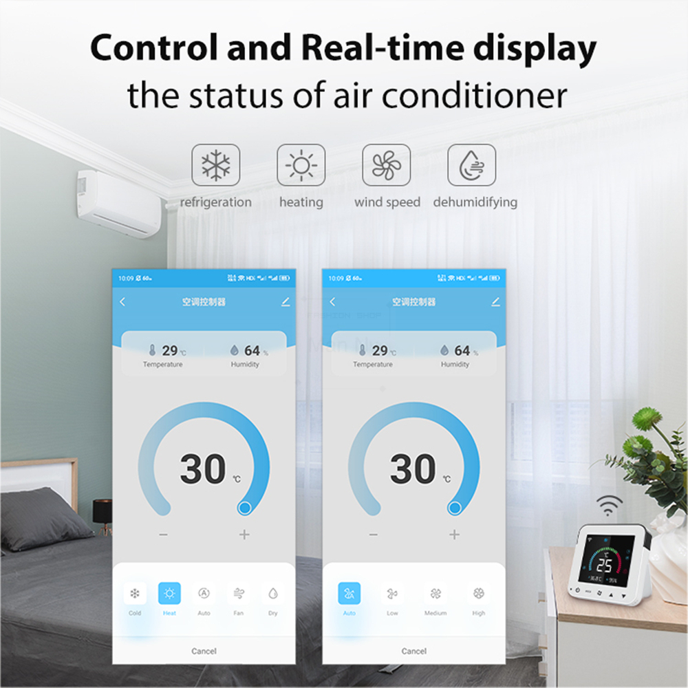 Smart Thermostat Tuya WiFi AC  – Smart Home Ir recenzja i cena