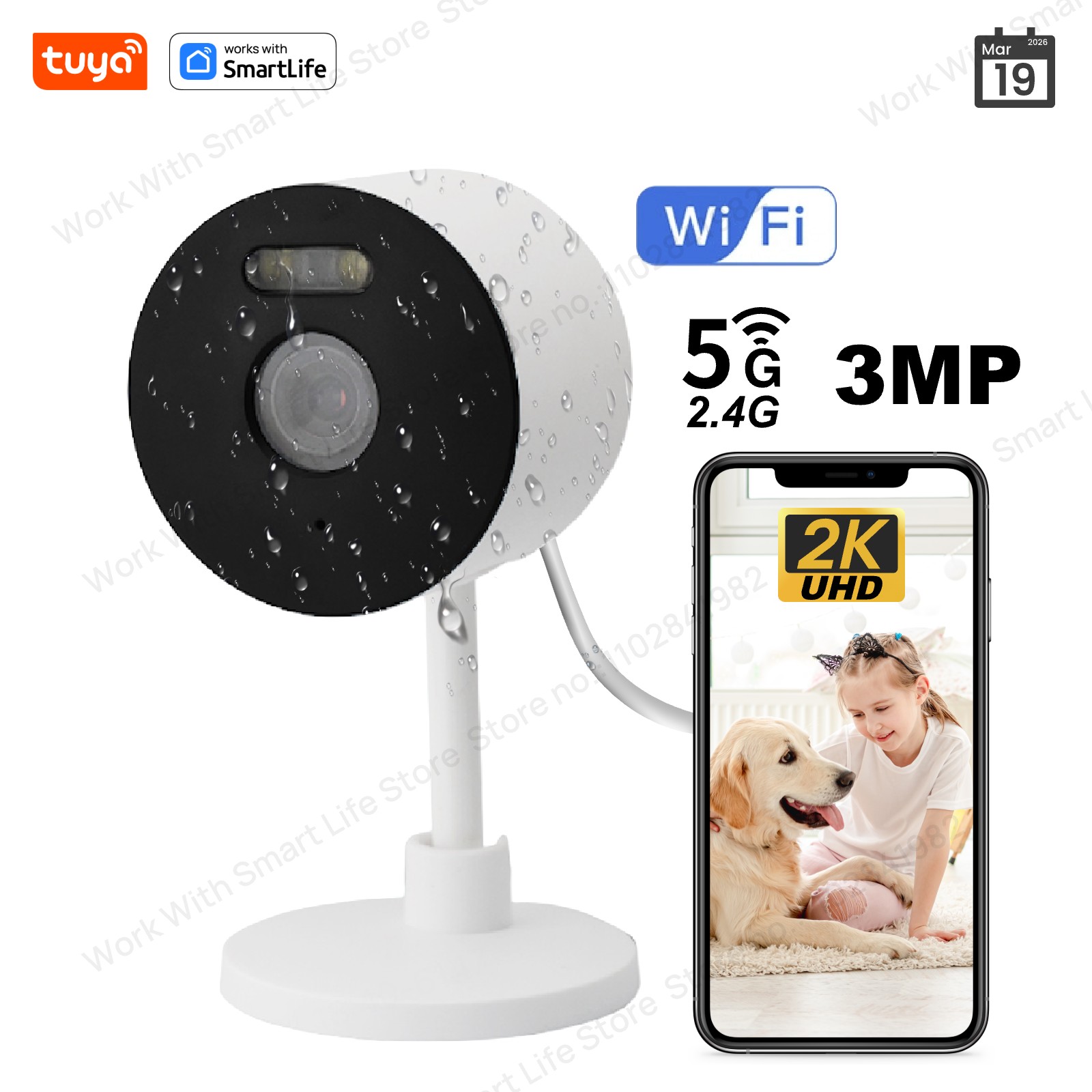 3MP HD Tuya Smart Indoor/Outdo – Smart Elderly Home recenzja i cena