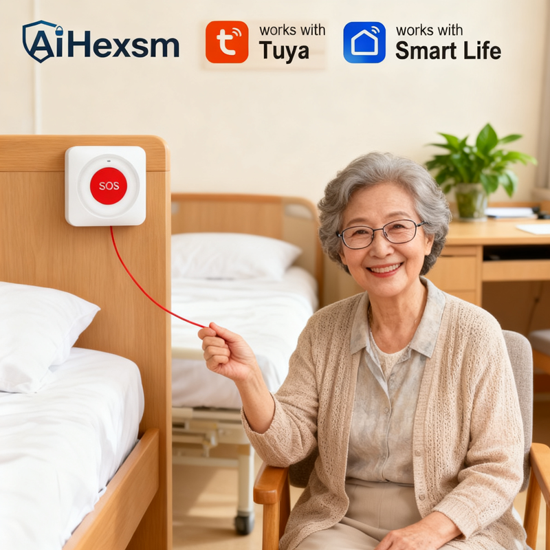 Tuya WiFi SOS Button Easy pull – Smart Elderly Home recenzja i cena
