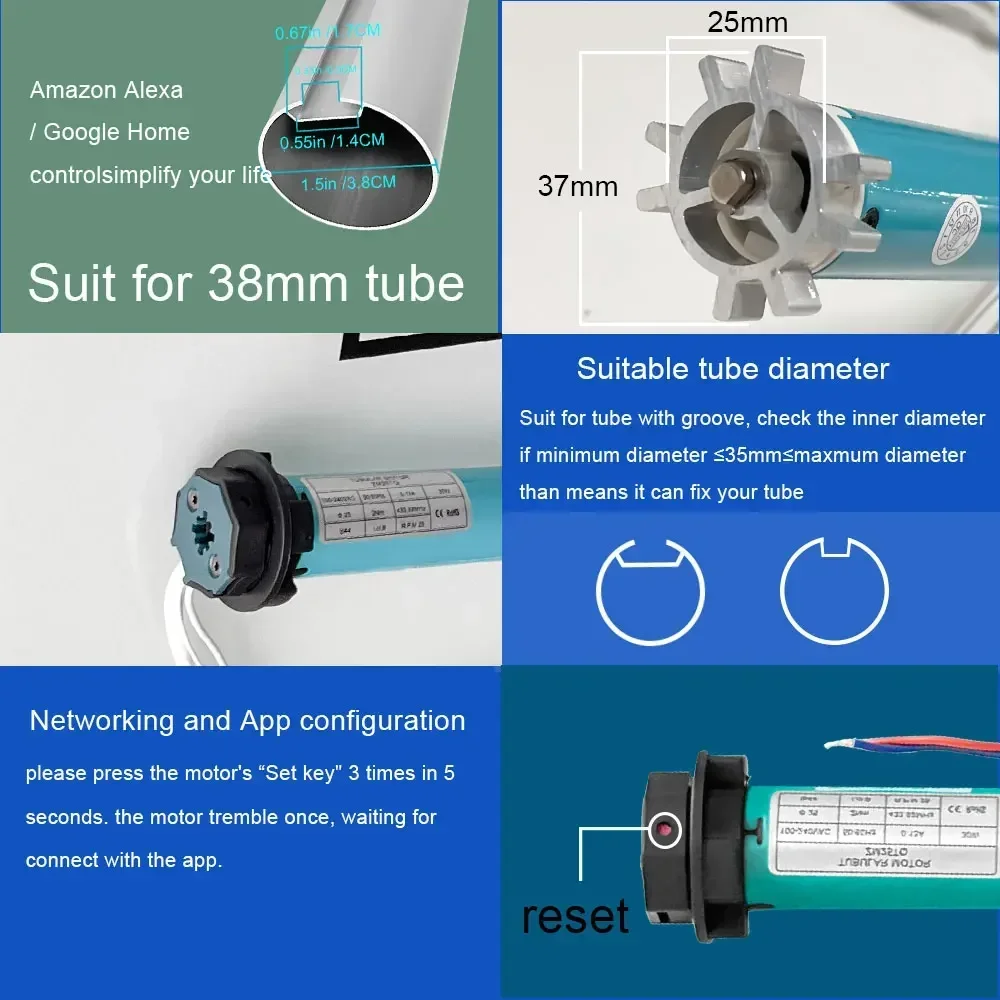 SZMYQ 25mm 2N Tuya Smart Curta – Smart Home Control recenzja i cena