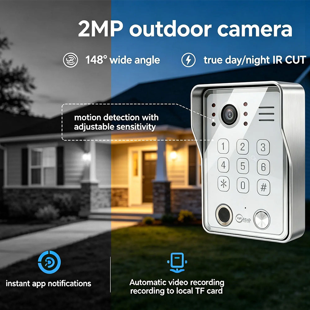 ANJIELO 5in1 Fingerprint Unloc – Smart Home Video Doorbell App recenzja i cena