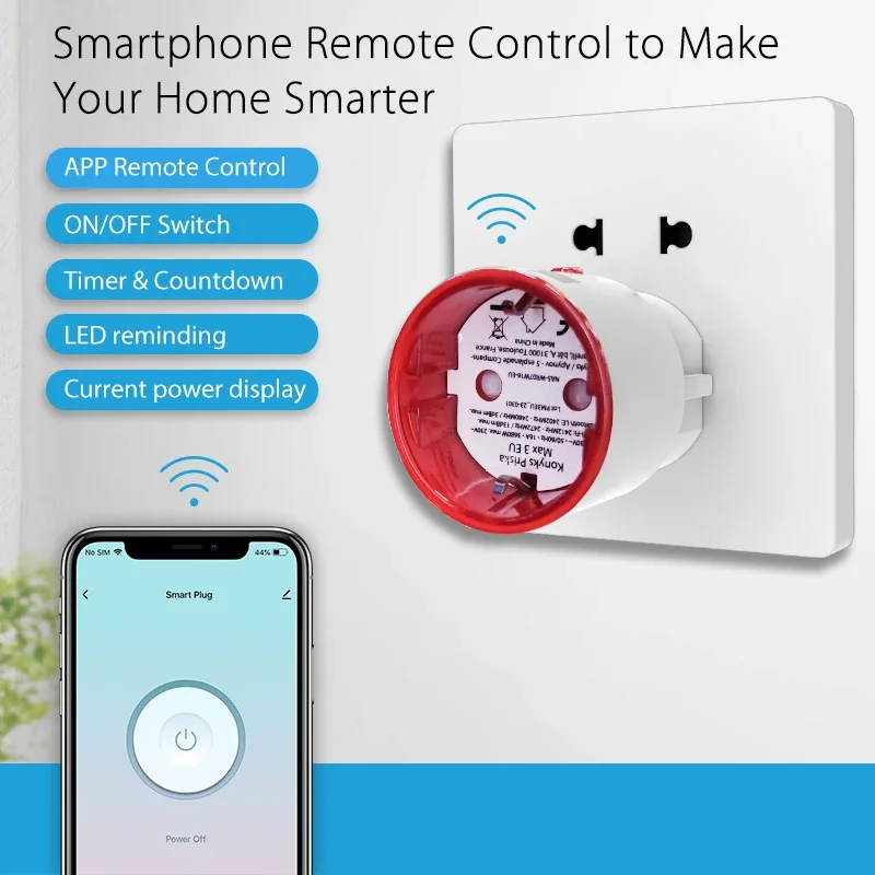 Tuya WiFi Smart Plug Socket EU – Smart Home Energy Monitor recenzja i cena