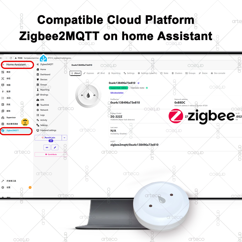 Tuya Smart Zigbee Water Sensor – Smart Home Zentrale recenzja i cena