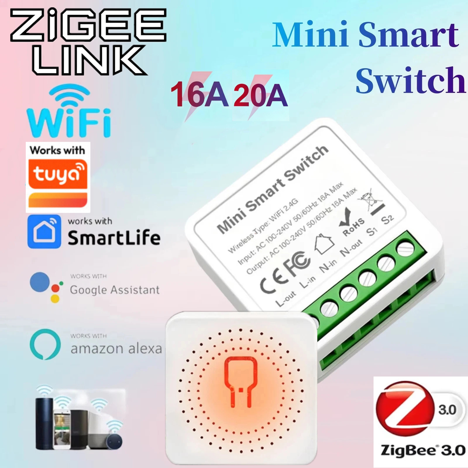 For Tuya Mini Smart WiFi Switc – Smart Home Matter recenzja i cena