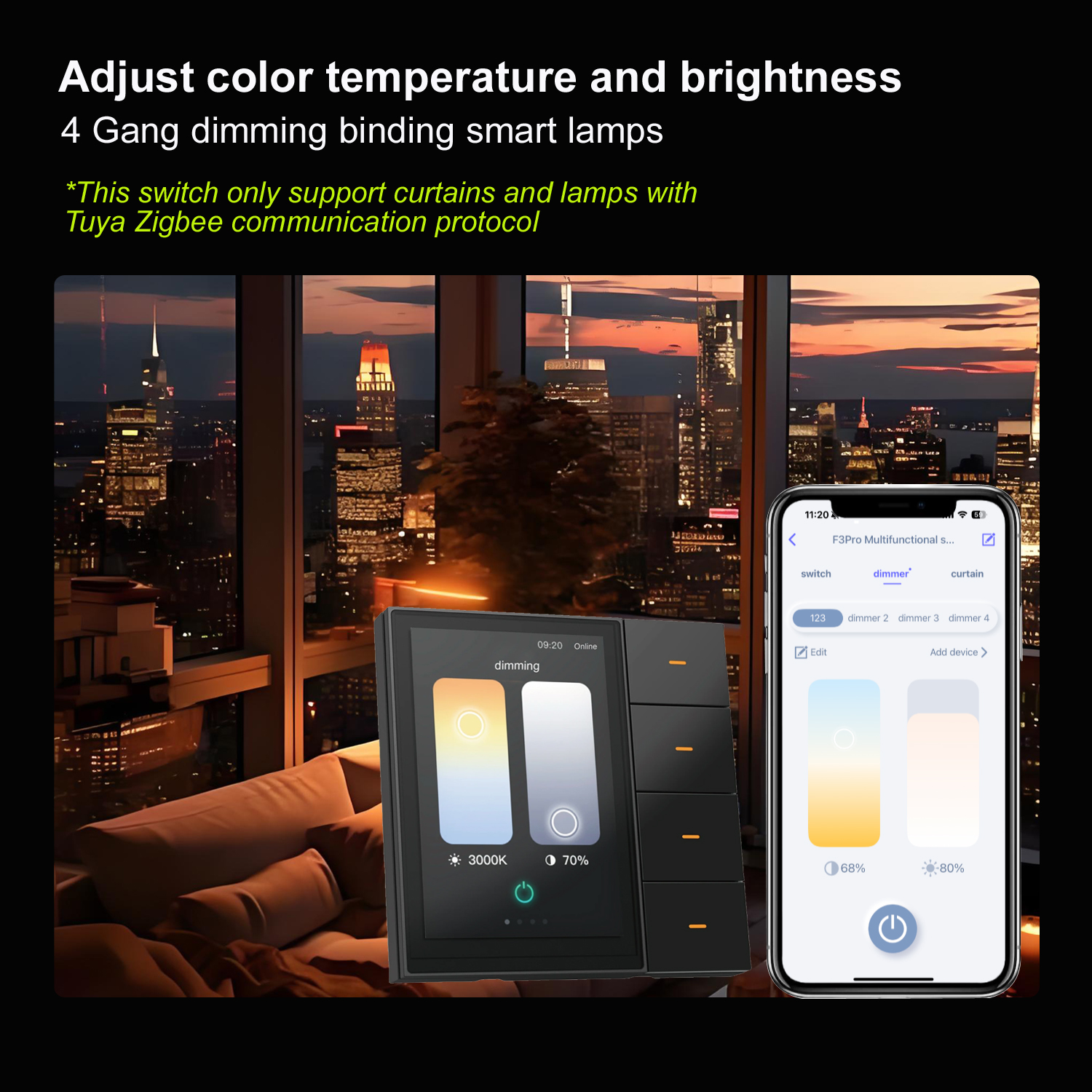 F3-pro Tuya Smart Panel ZigBee – Smart Home Control Panel recenzja i cena