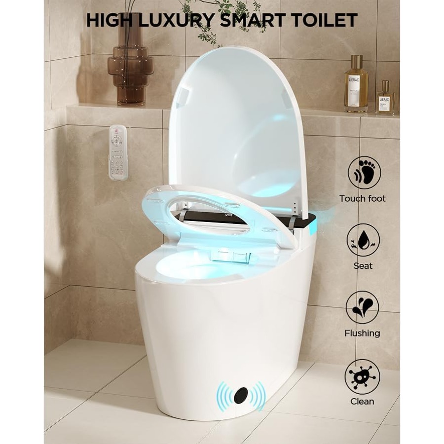 Bathroom smart toilet with hea – Smart Home Control recenzja i cena