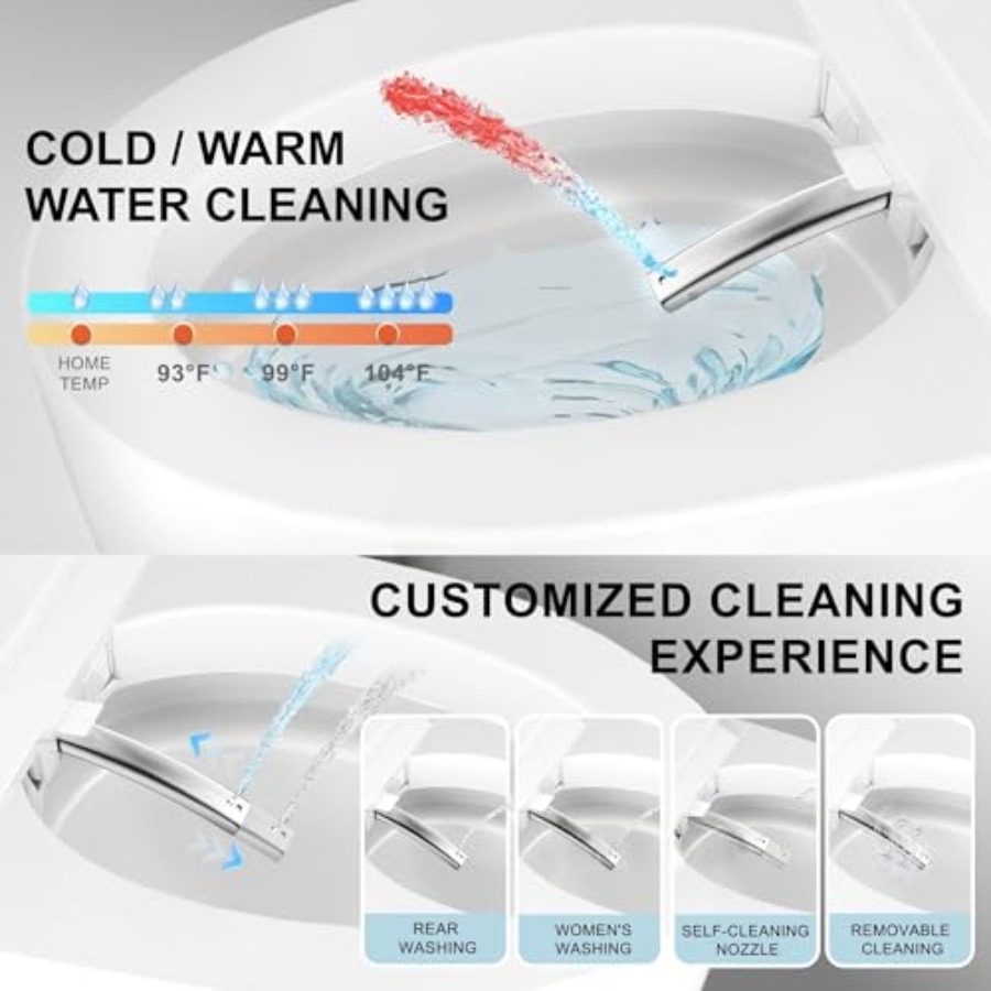 Bathroom smart toilet with hea – Smart Home Control recenzja i cena