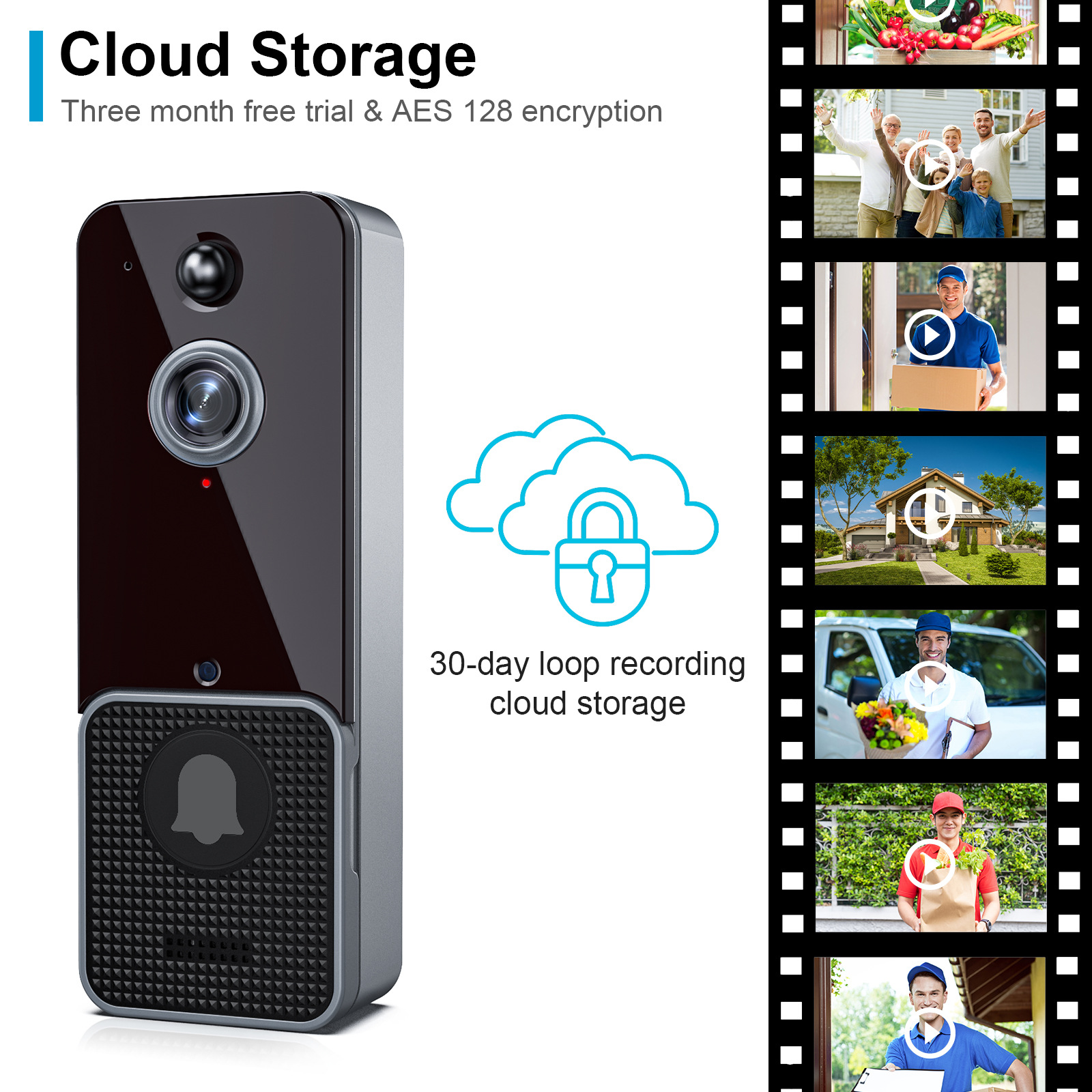 NEW 1080P WIFI Video Doorbell  – Smart Home Video Doorbell App recenzja i cena