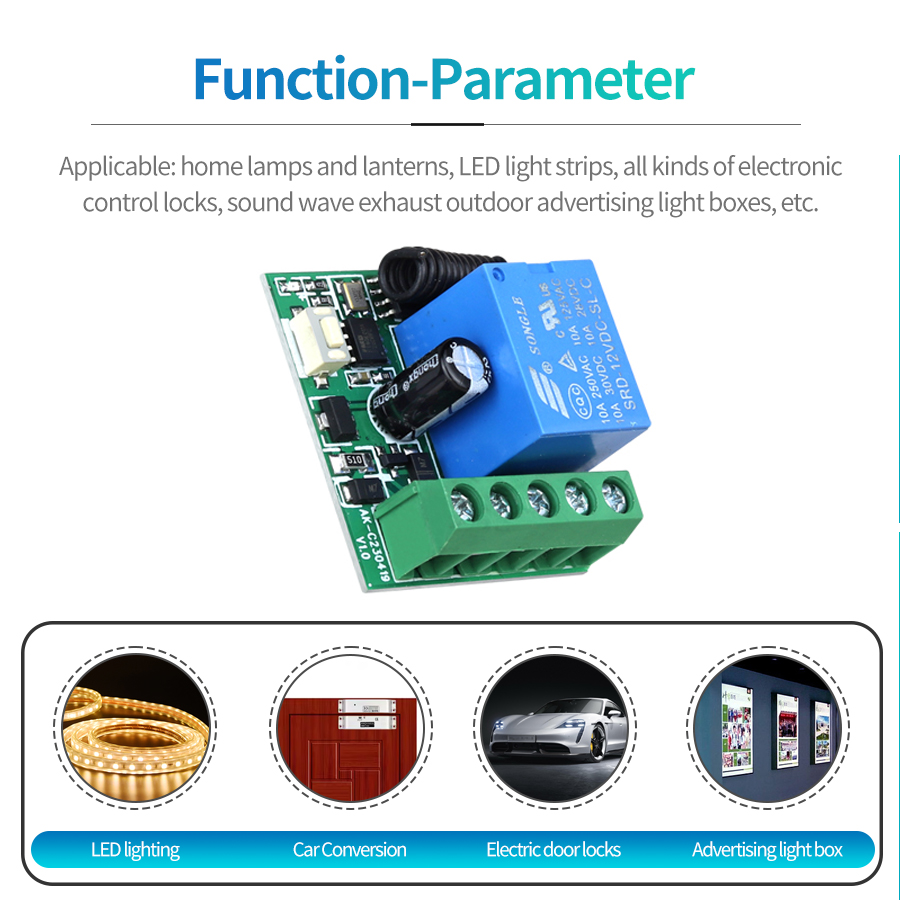 433MHz DIY Wireless Switch DC1 – Smart Home Villa recenzja i cena
