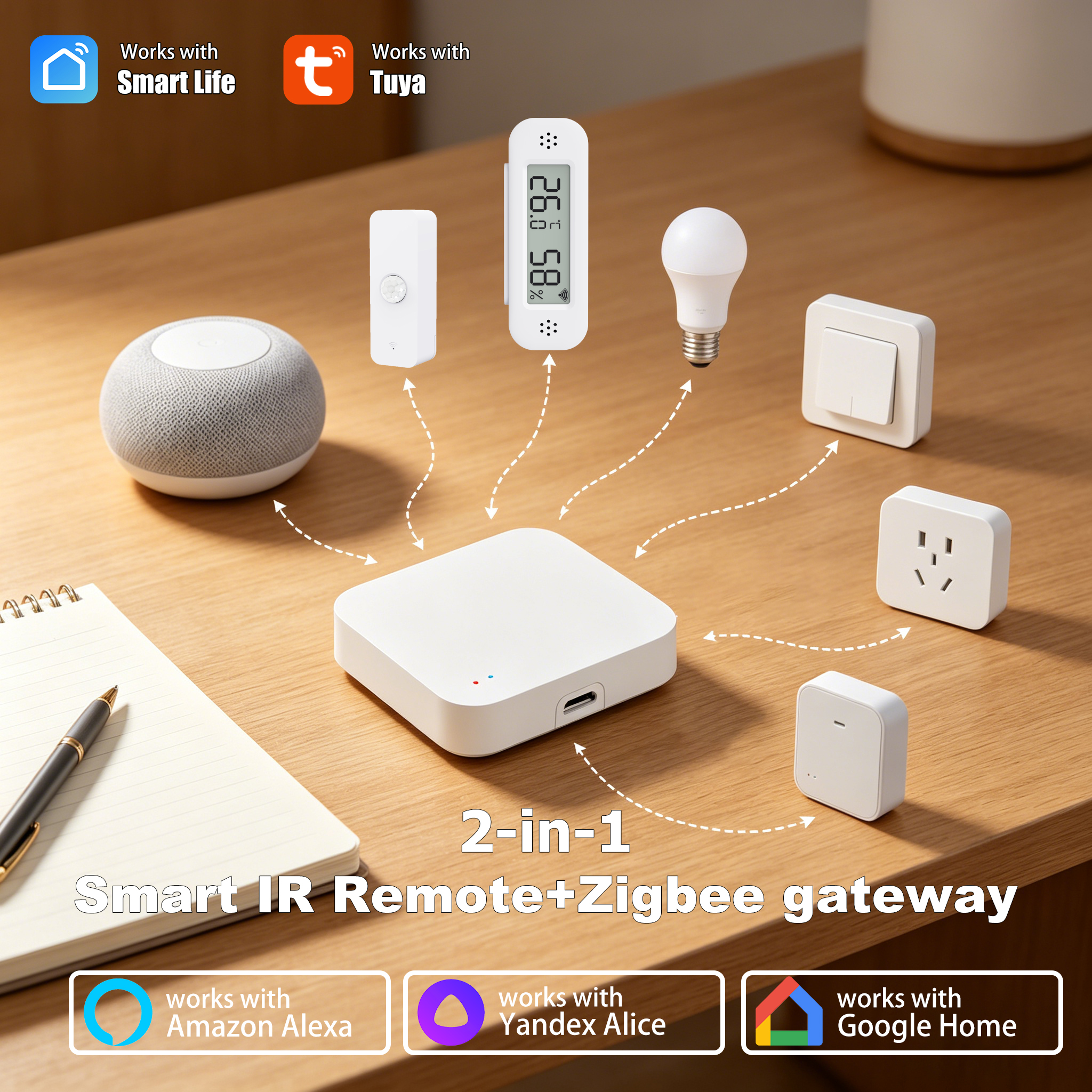 Tuya Zigbee 3.0 Gateway IR Rem – Smart Home Zentrale recenzja i cena