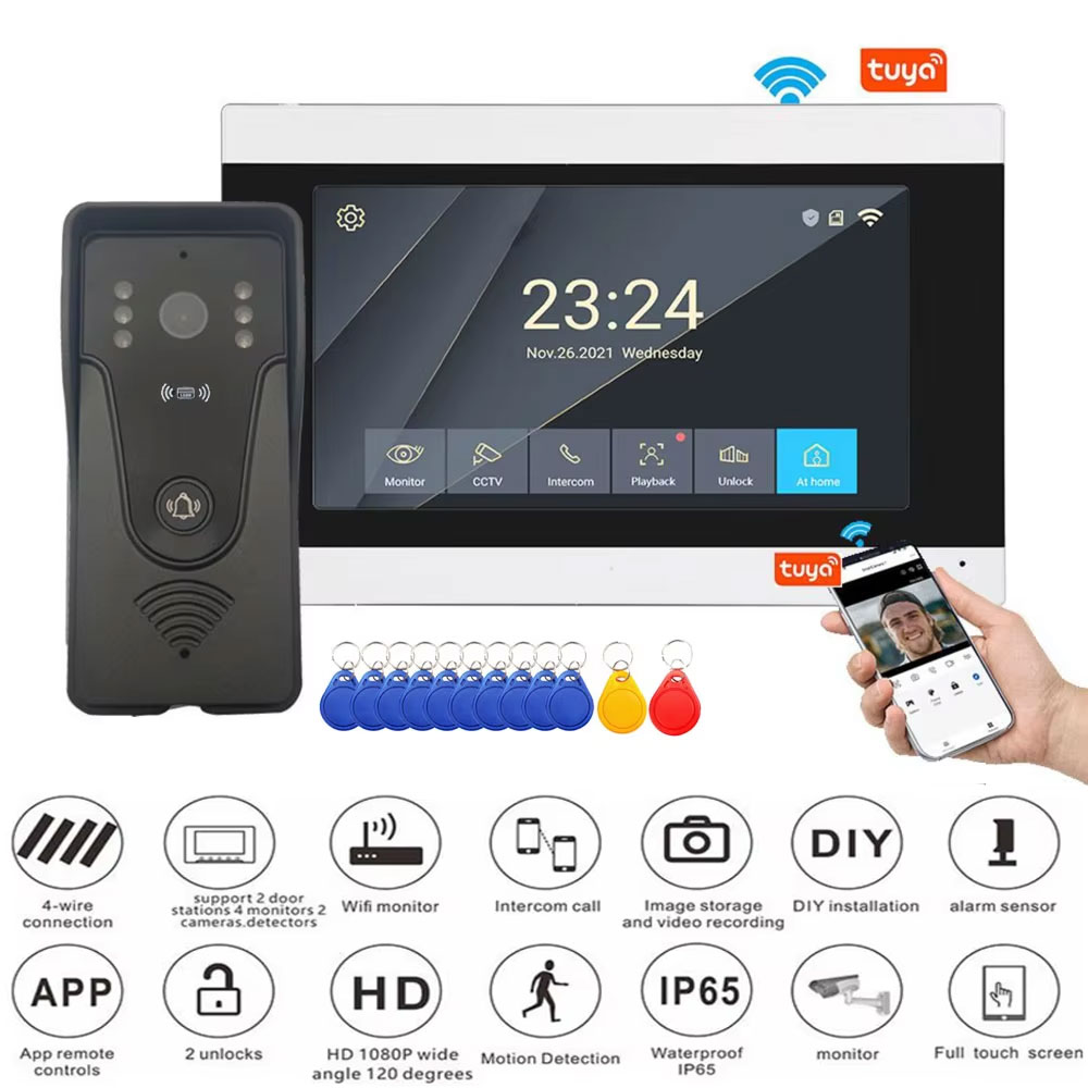 Tuya 1080P 7 Inch Color Touch  – Smart Home Video Doorbell App recenzja i cena