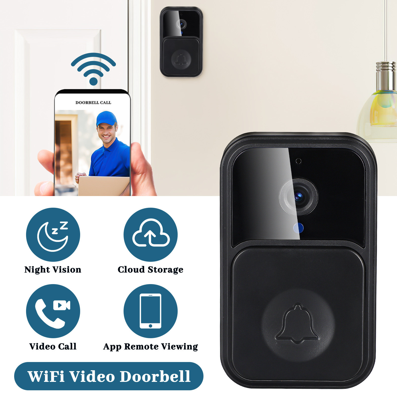 Wireless Video Doorbell Smart  – Smart Home Video Doorbell Installation recenzja i cena