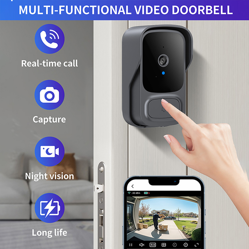 Tuay Wifi Doorbell Camera With – Smart Home Video Doorbell Installation recenzja i cena