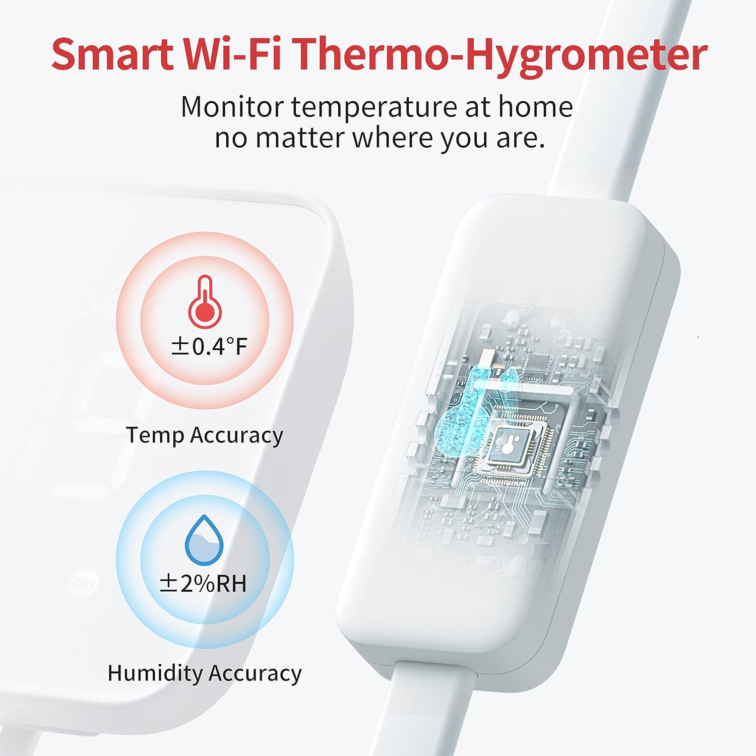 WiFi Thermometer Hygrometer, I – Smart Home Ir recenzja i cena