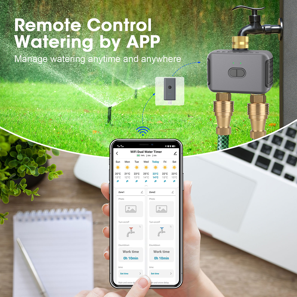 Tuya 2 Zone Watering Timer Gar – Smart Home Matter recenzja i cena